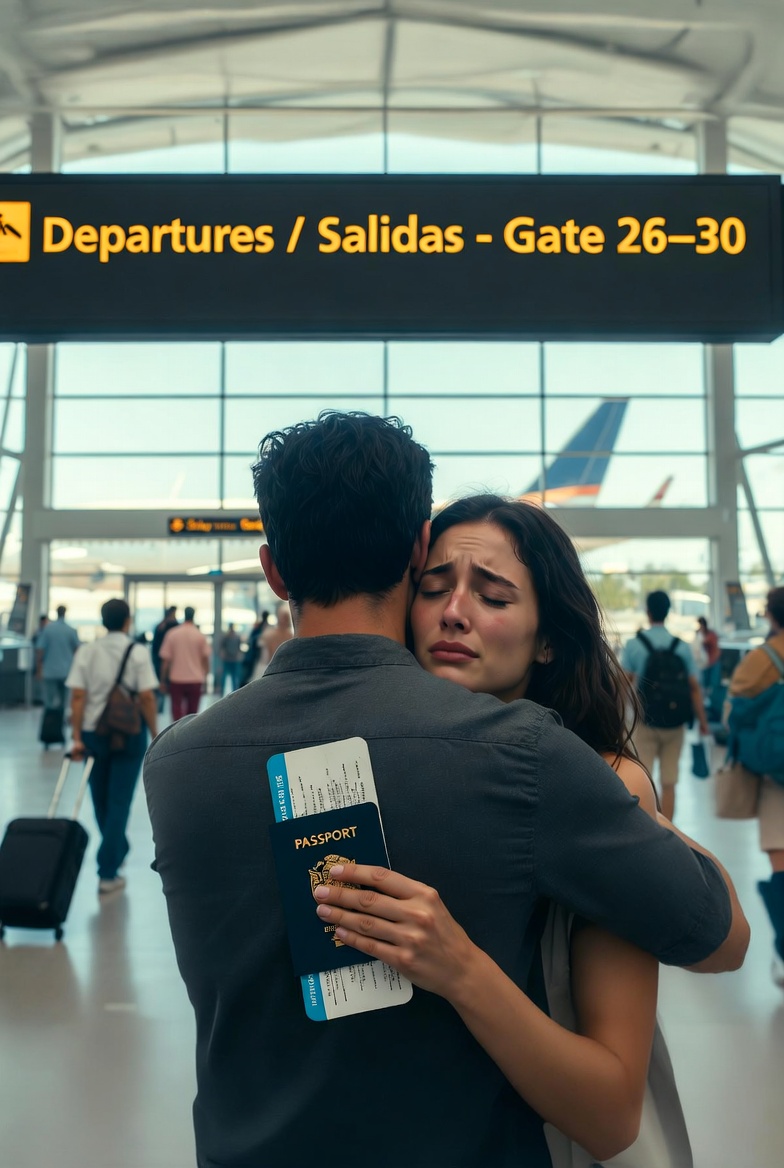💔🔥 “She Cried at the Airport as Her Husband Left for 2 Years… But One Hour Later, She Emptied $650,000 and Filed for Divorce”