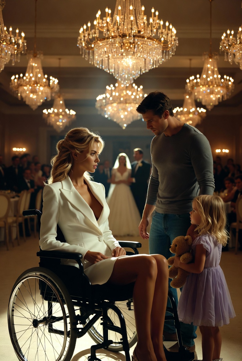 🔥 THE BILLIONAIRE IN A WHEELCHAIR SAT ALONE AT A WEDDING… UNTIL A SINGLE FATHER ASKED, “MAY I HAVE THIS DANCE?”