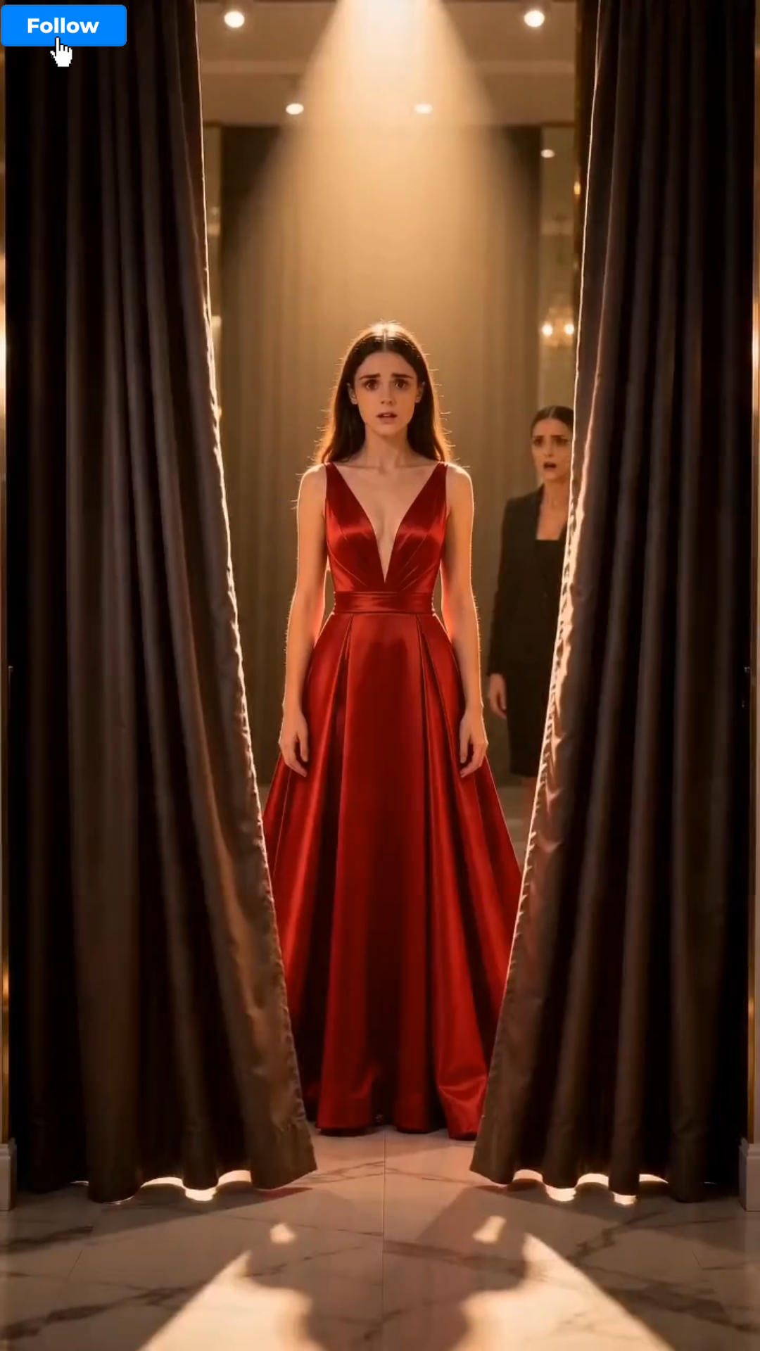 The Saleswoman Mocked the Poor Girl Touching the Red Dress — Until the Billionaire Told Her to Try It On