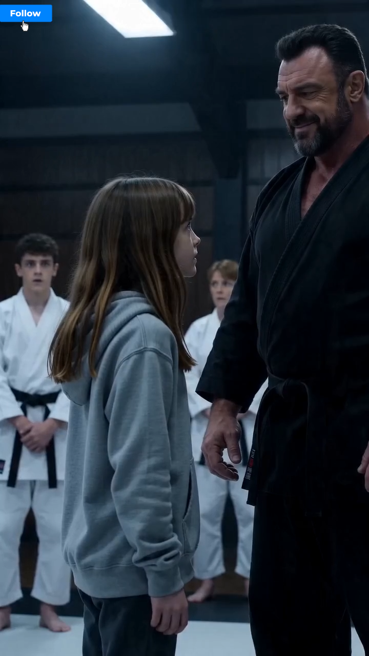 The Cleaner’s Child Walked Onto the Mat — And Her First Move Silenced the Entire Dojo
