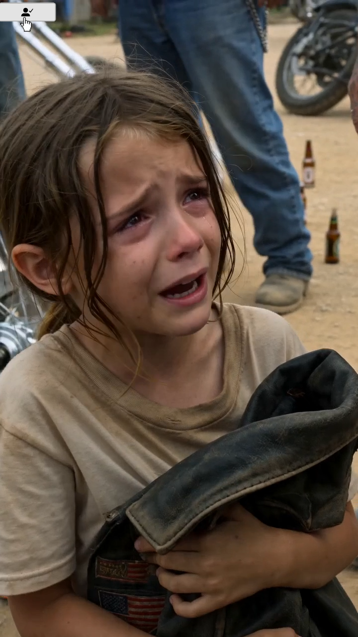 A Little Girl Tried to Sell a Golden Biker Vest… Then the Gang Leader Realized She Was His Daughter