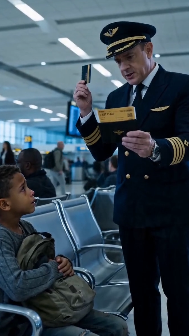A Little Boy Begging at the Airport Met Another Child with His Exact Face… Then Their Mother Saw the Hospital Tag