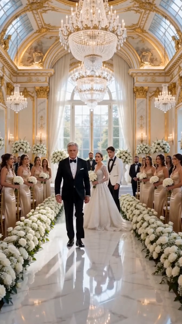 She Humiliated the Man Who Raised Her at Her Royal Wedding… Then One Envelope Destroyed Her Entire Perfect Life