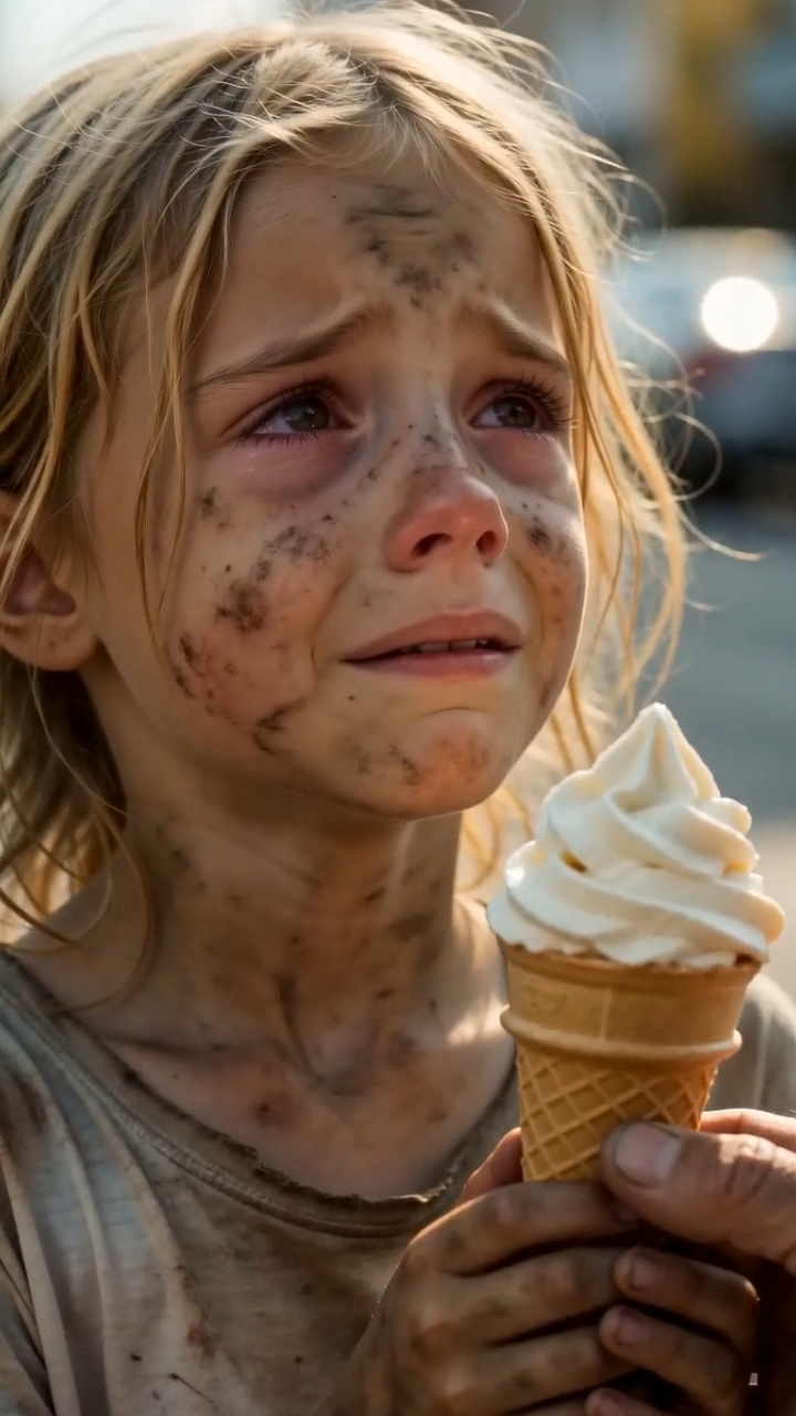The Little Orphan Girl Cried for Ice Cream on the Street… Twenty Years Later, She Returned With an Envelope That Changed an Old Man’s Life Forever