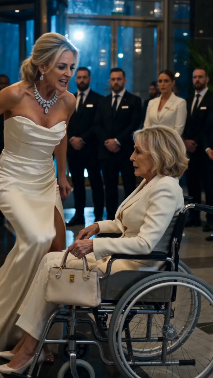 The Socialite Kicked a Disabled Woman Out of Her Wheelchair in a Luxury Hotel… Then the Heiress Arrived in a Black Sedan