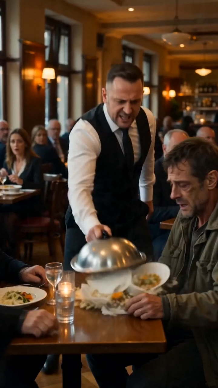 The Waiter Threw a Poor Man Out of the Café… Then the Owner Realized He Was Looking at His Missing Brother