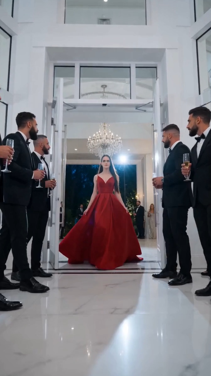 He Mocked a Waitress at a Billionaire’s Ball… Then She Walked Back in Wearing Red and Changed Everything