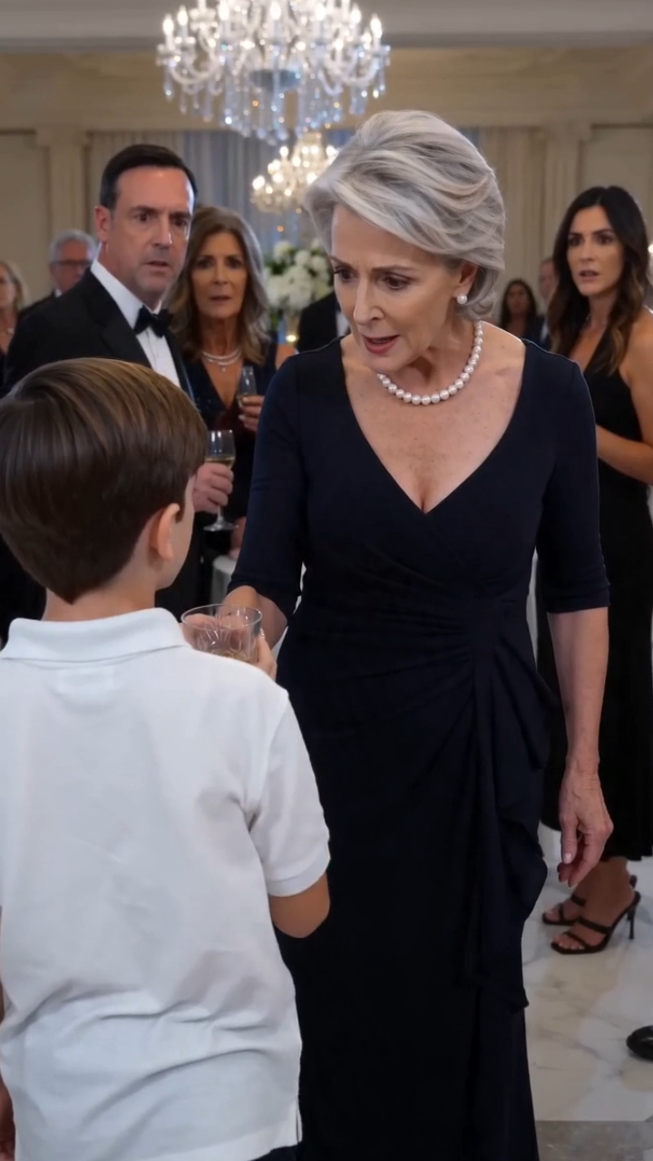 The Rich Woman Humiliated a Little Boy for Ruining Her Wine… Then He Saved Her Life