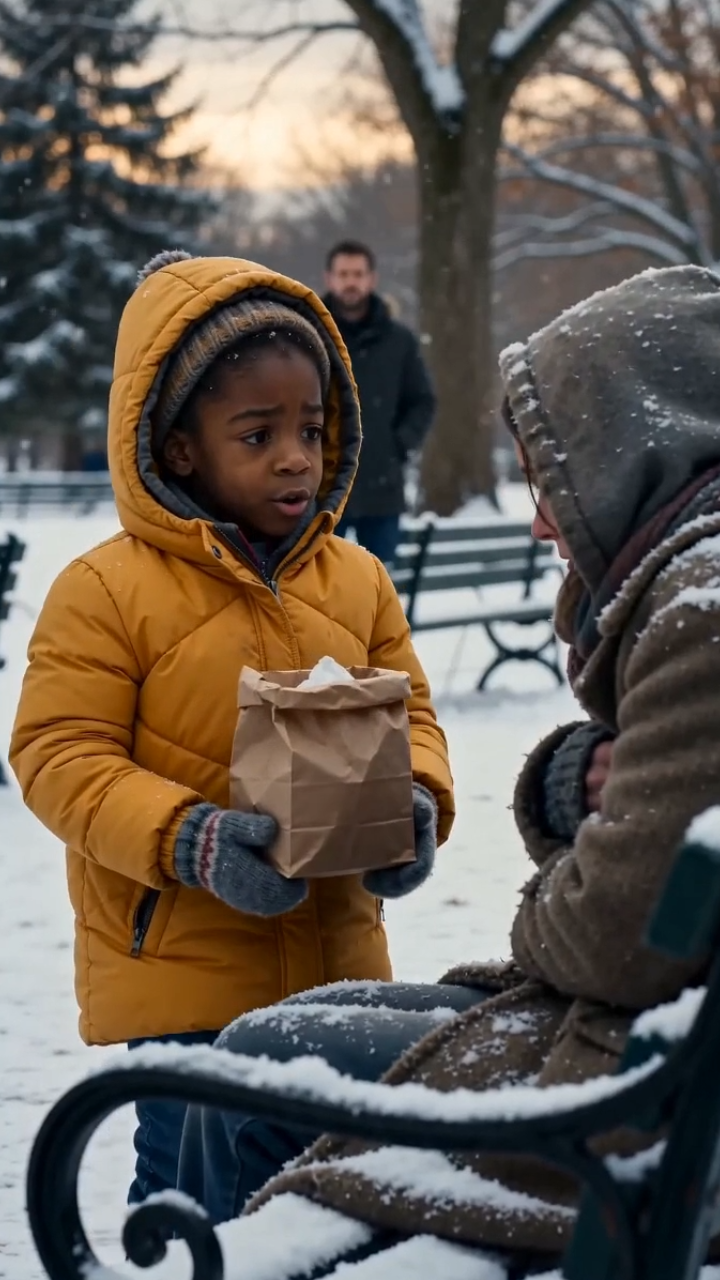 A Little Girl Gave Her Lunch to a Homeless Woman… Then She Revealed a Secret Her Father Had Hidden for Seven Years