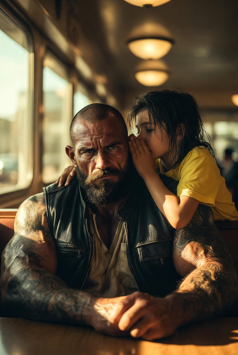 A Little Girl Whispered “That’s Not My Dad” to a Biker—Then His Jacket Patch Revealed the Truth
