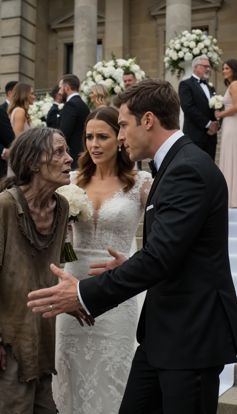 The Beggar Woman Stopped The Groom After His Wedding — Then One Photo Destroyed Everything