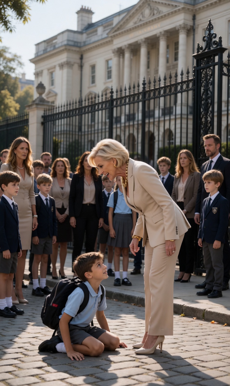 She Called Him “Trash” Outside an Elite School—But When His Name Was Spoken, an Entire Empire Started Collapsing