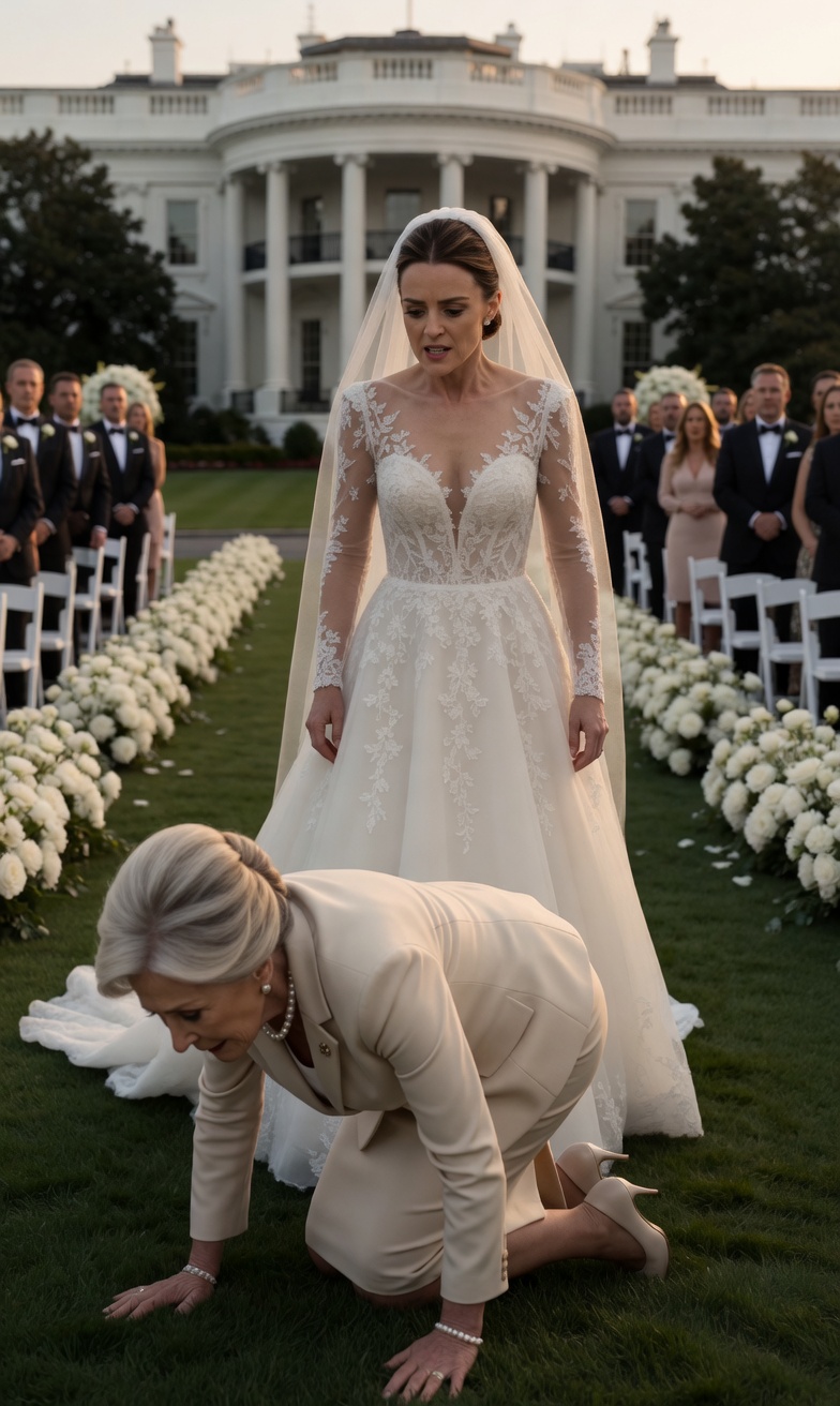 The Bride Pushed an Old Woman at Her Million-Dollar Wedding — Then the Mayor Kneel Before Her