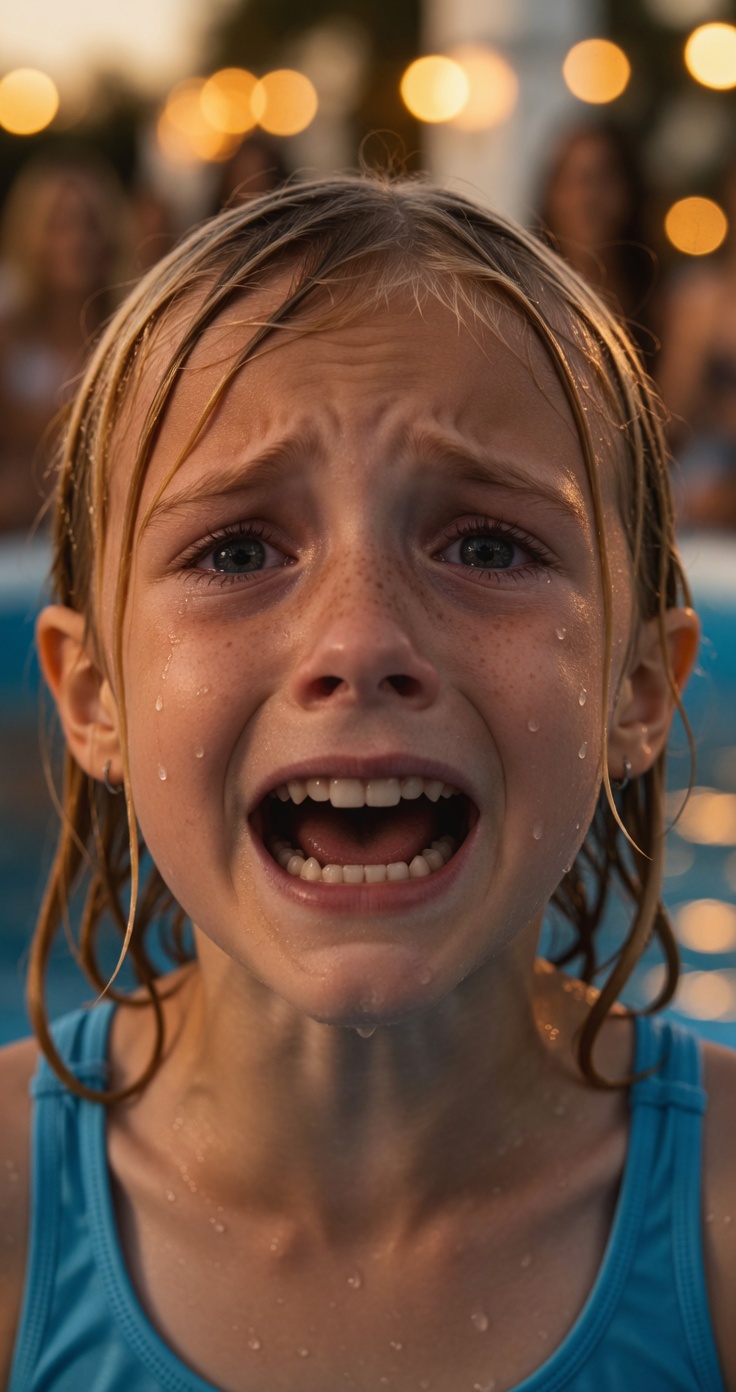 The Little Girl Kept Screaming “He’s Under!”… But Nobody Listened Until The Lifeguard Saw The Shoe Sinking Beneath The Pool
