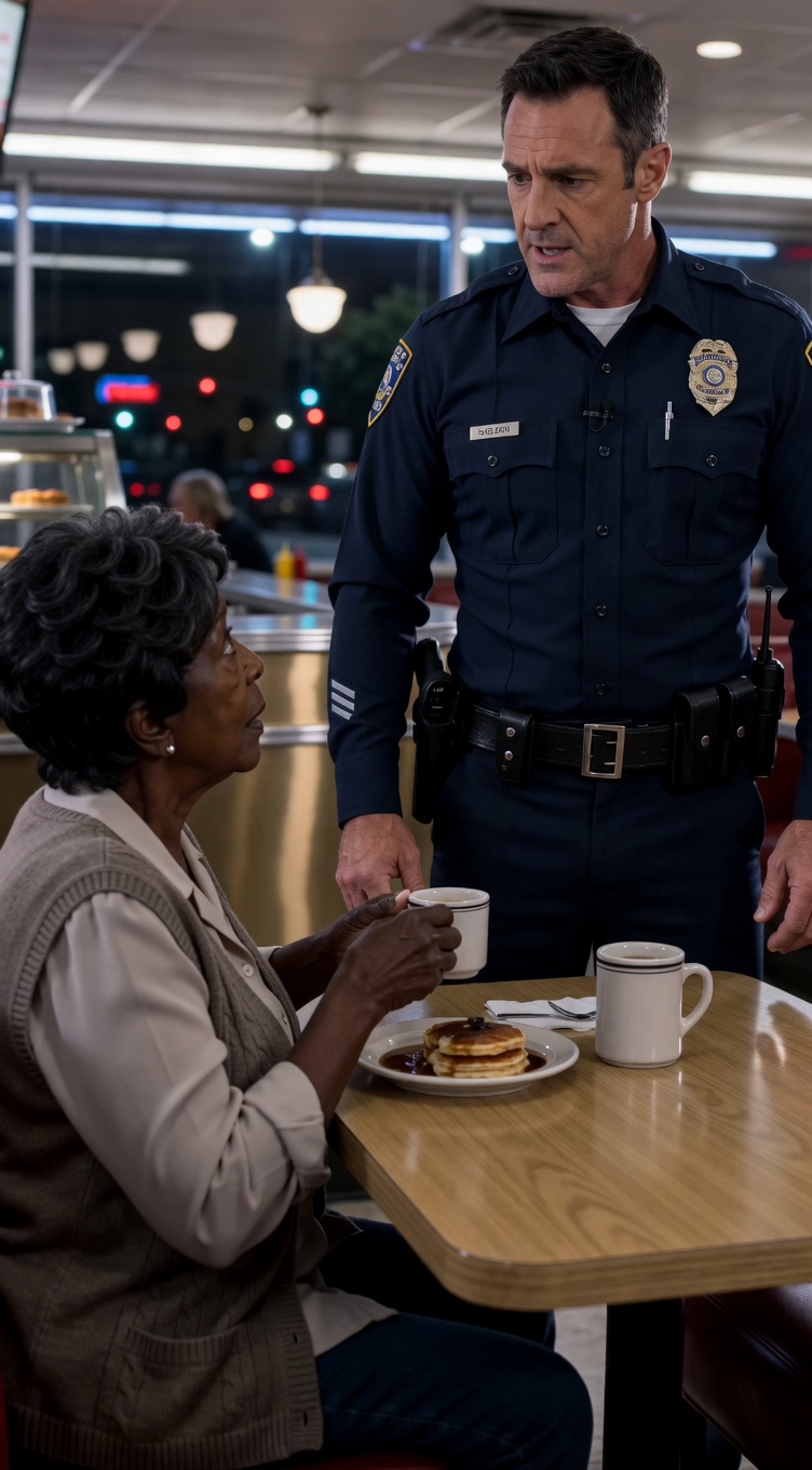 He Poured Coffee on an Elderly Woman in a Café — Then One Voice From the Doorway Destroyed Him