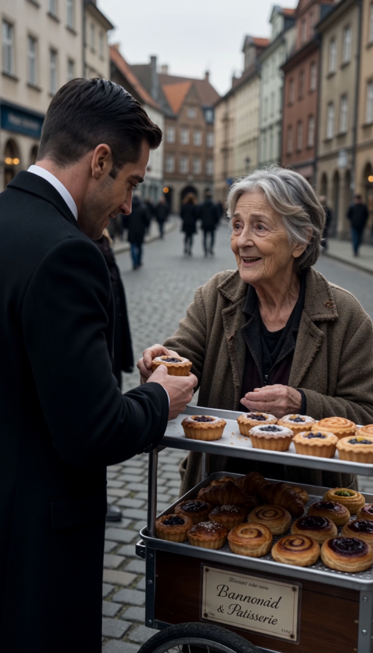 The Millionaire Tasted One Pastry From An Old Woman… And Remembered The Mother He Was Told Had Abandoned Him