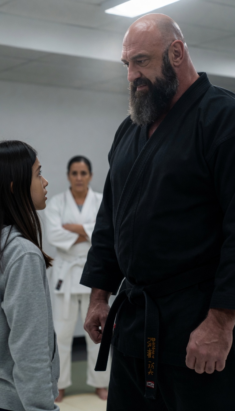 The Cleaner’s Daughter Stepped Onto the Mat — And the Dojo Never Forgot What Happened Next