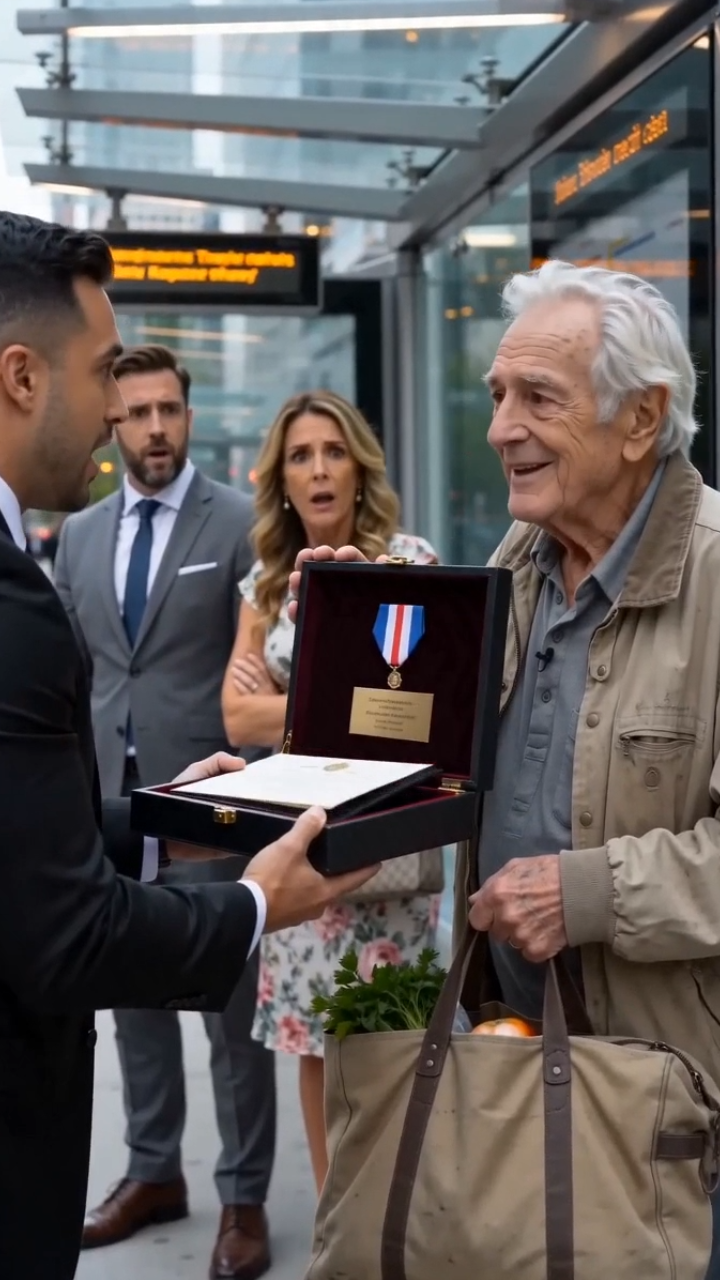 The Only Person Who Helped a Stranger at the Bus Stop Had No Idea Who He Really Was