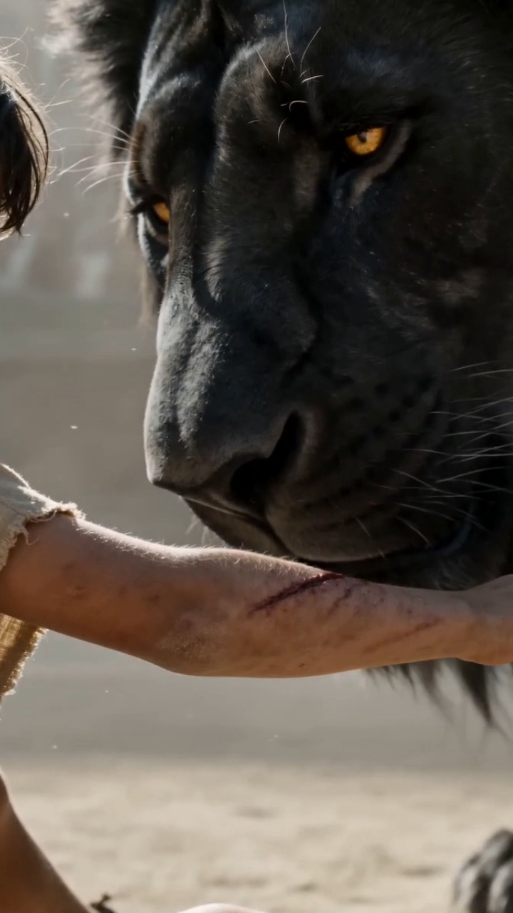 The King Sent a Lion to Kill a Beggar Boy… But the Beast Knelt Before Him Instead