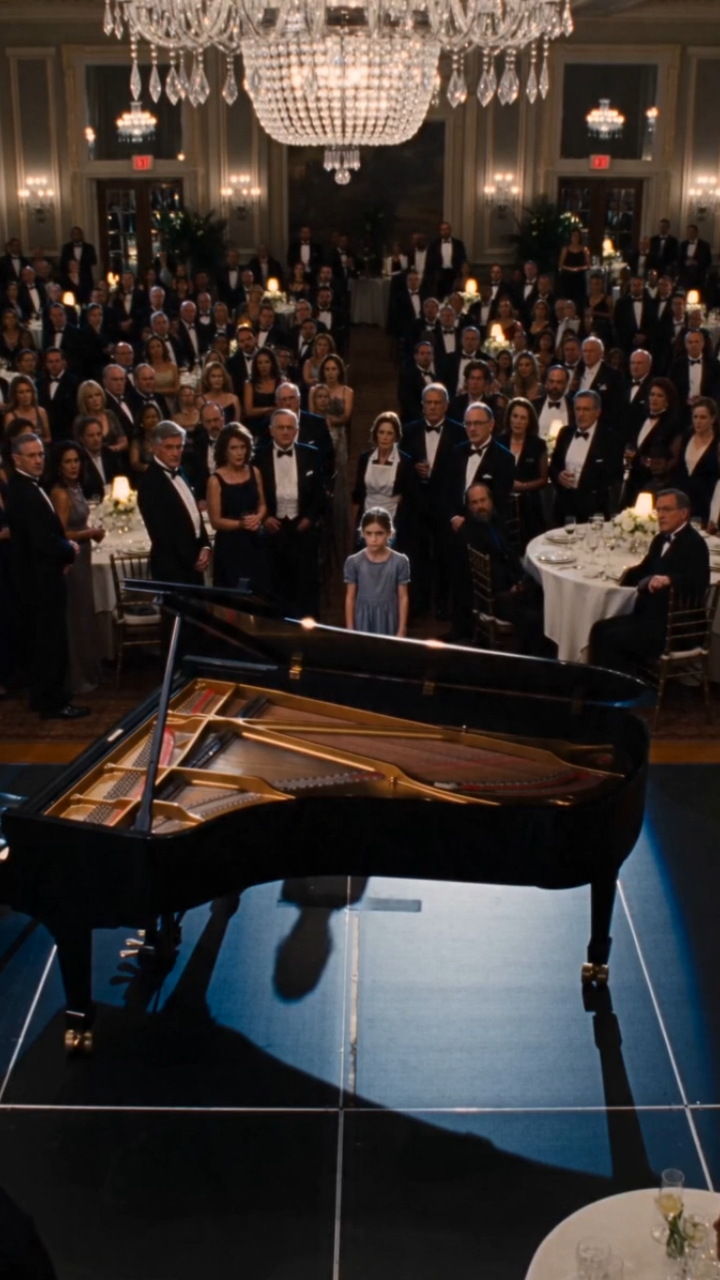 The Janitor’s Daughter Walked Onto a Billionaire’s Stage… Then Played a Song That Exposed a Secret Hidden for Ten Years