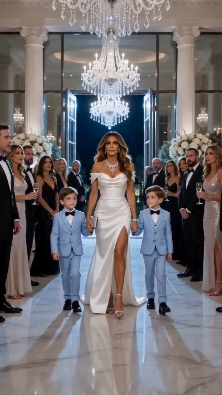 He Invited His “Poor” Ex-Wife to Watch Him Marry a Rich Heiress… Then the Entire Church Froze When She Arrived with Twins Who Looked Exactly Like Him