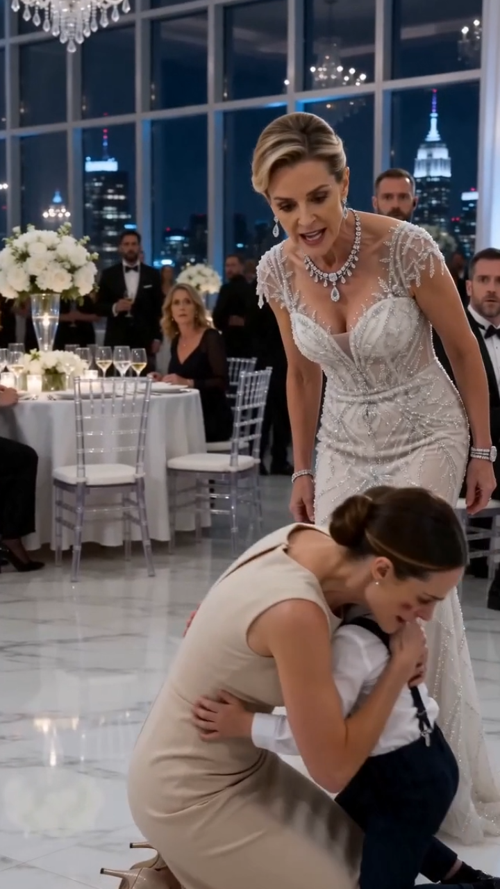 They Slapped a Single Mother’s Son at a Luxury Wedding… Then Discovered She Owned the Entire Building