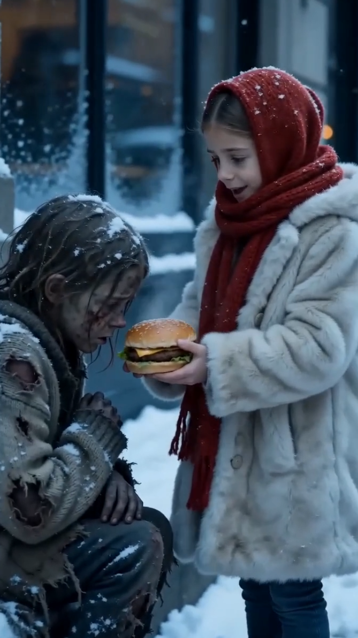 The Rich Girl Shared Her Burger With a Homeless Child — Then Her Mother Saw the Necklace