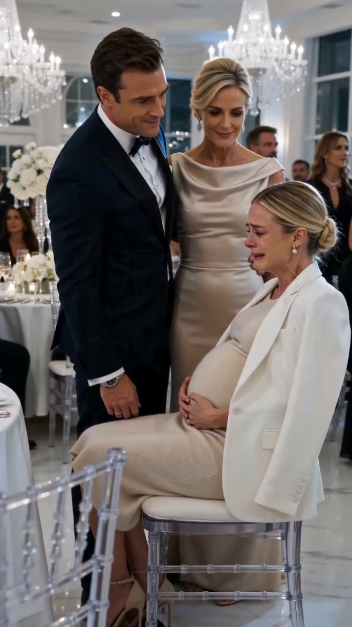 He Humiliated His Pregnant Wife at a Billionaire’s Gala… Then a Wedding Cake Exposed Who Really Owned the Empire
