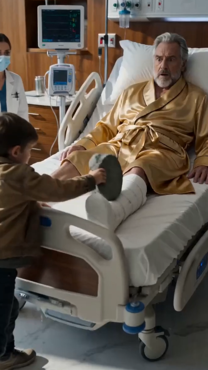 The Boy Broke a Billionaire’s Cast in Front of Two Doctors… Then a Hidden Letter Exposed a Secret Buried for Twenty Years