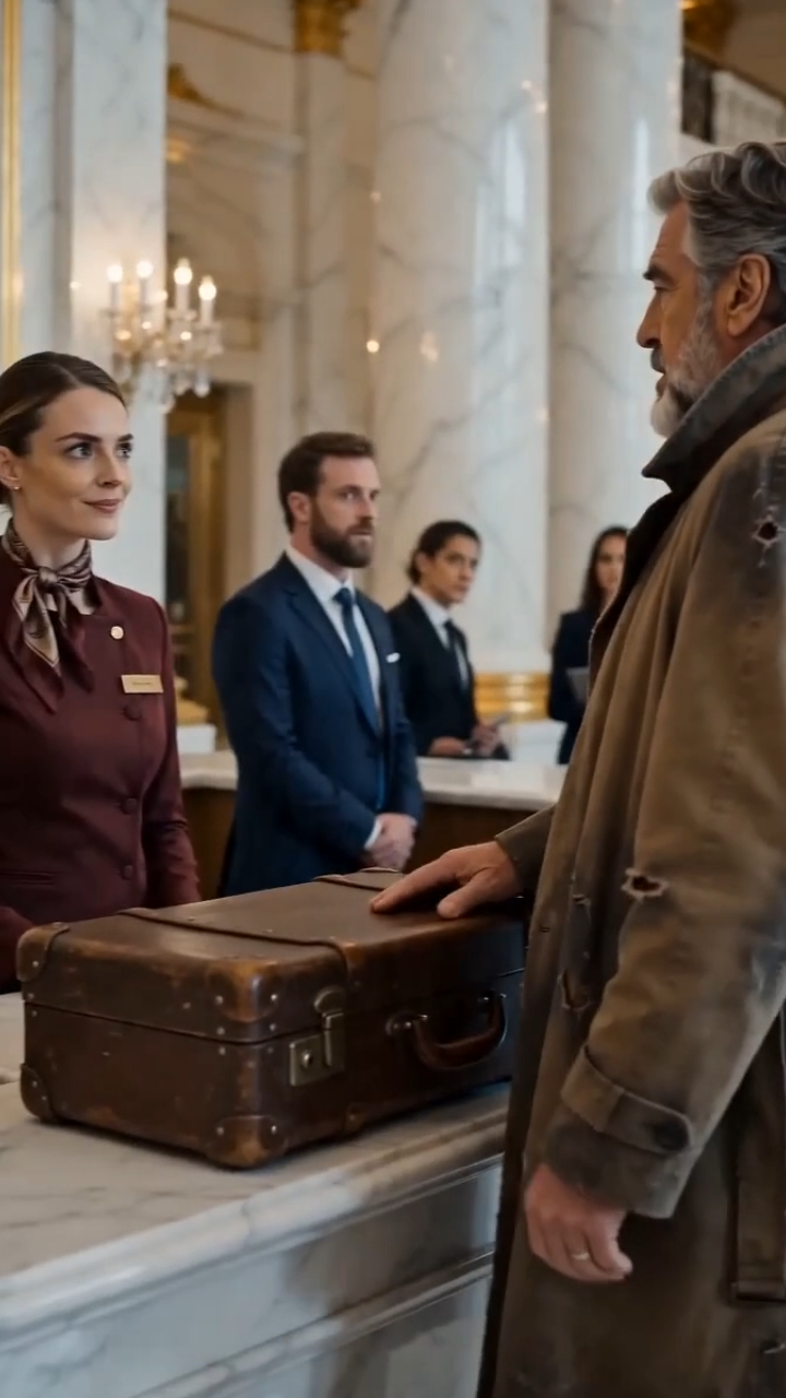The Hotel Staff Laughed at a Poor Traveler’s Suitcase… Minutes Later, They Learned He Was the One Evaluating Them