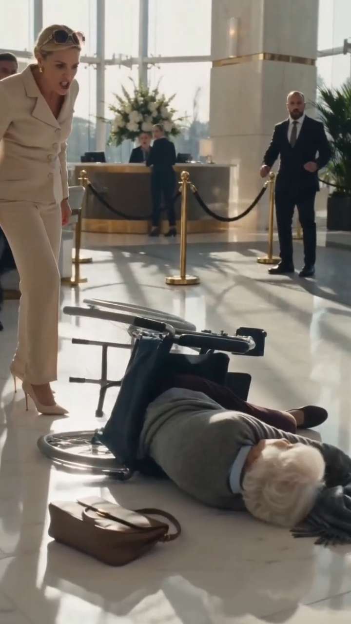 She Kicked a Woman Out of Her Wheelchair in a Luxury Hotel… Then the Entire Lobby Learned Who She Really Was