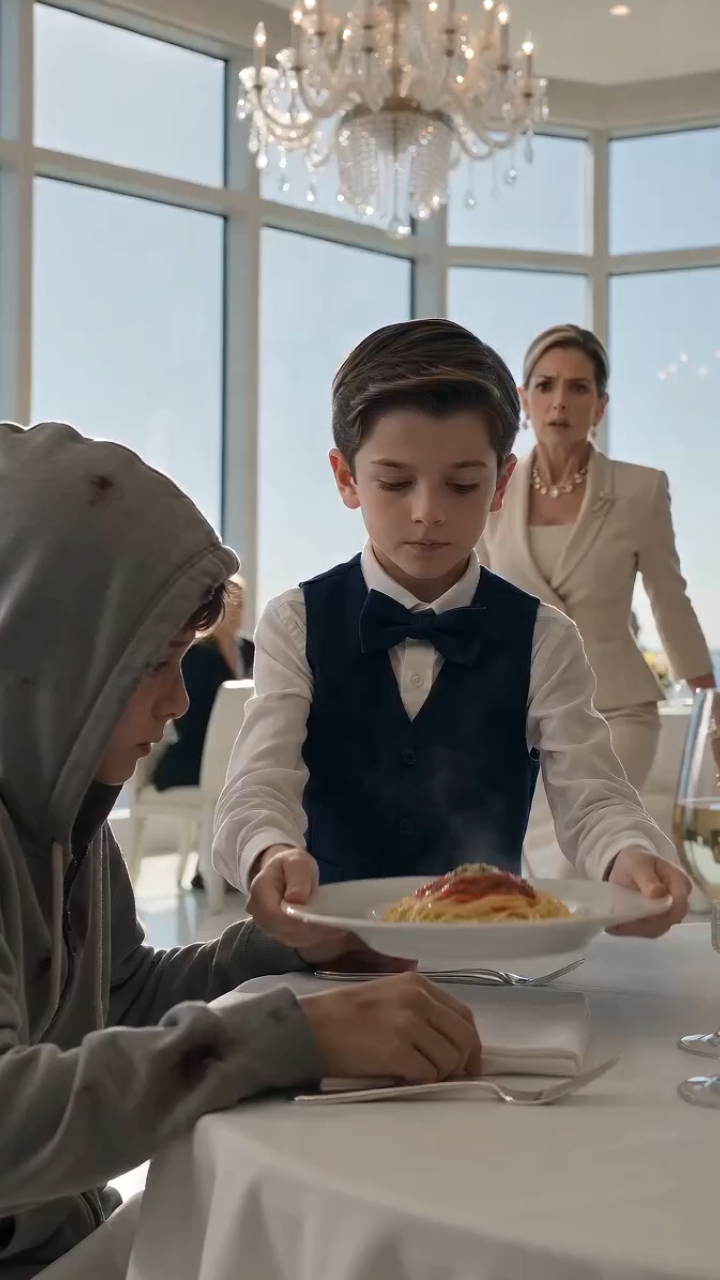 A 12-Year-Old Boy Stood Up for a Homeless Child in a Restaurant—Then a Hidden Message Changed Everything