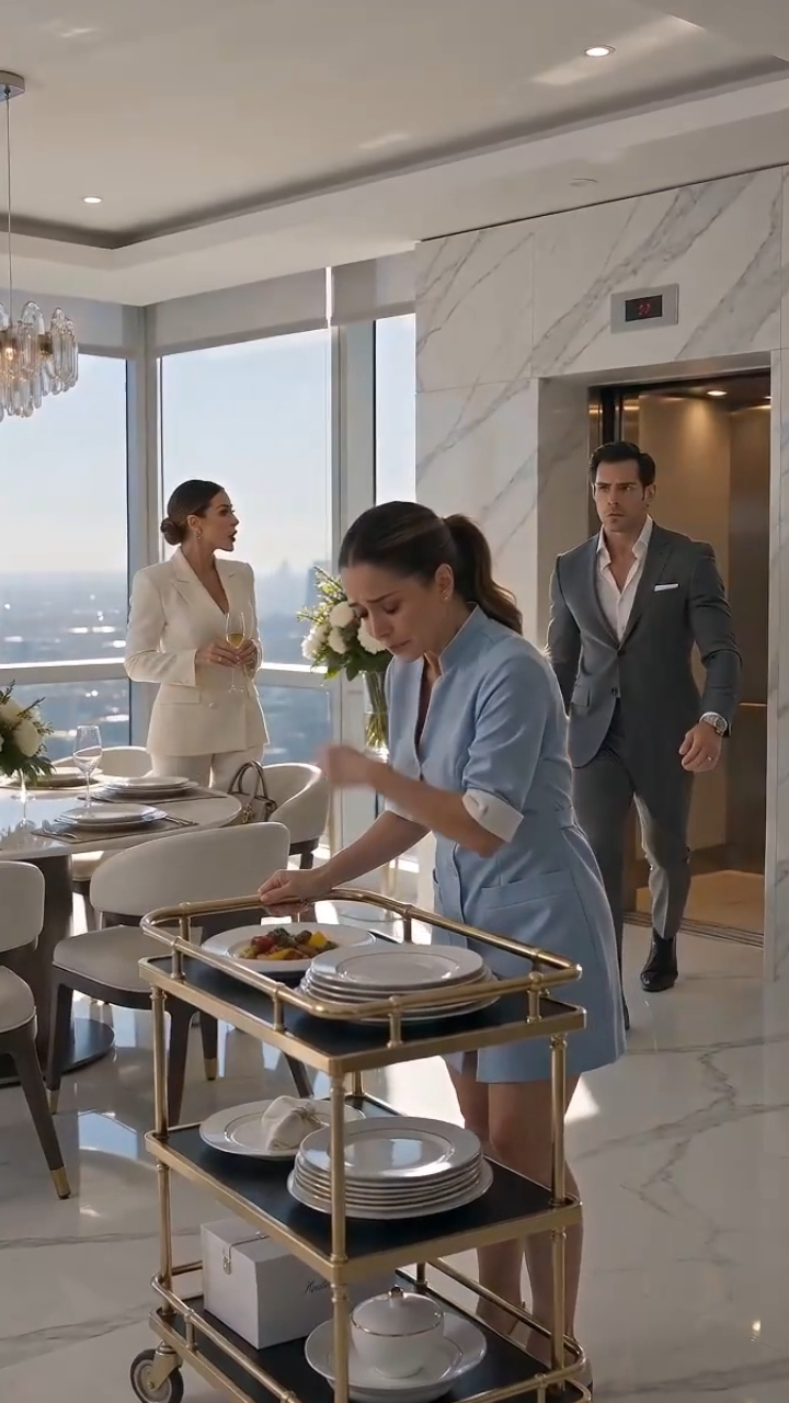 They Forced the Maid to Wash Dishes During a Millionaire’s Party—Then She Revealed She Was the Mother of His Child
