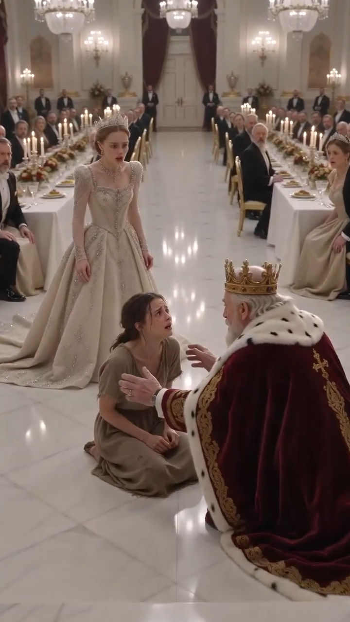 The Princess Slapped an Orphan Girl at the Royal Banquet—Then the King Fell to His Knees and Called Her “Granddaughter”