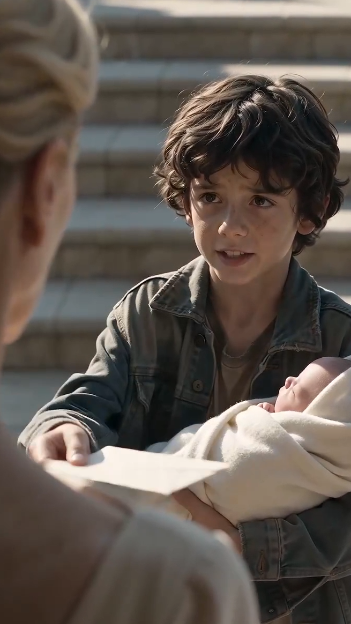 The Boy Arrived at a Millionaire’s Mansion With a Newborn Baby—And a Letter That Destroyed Everything She Thought She Knew