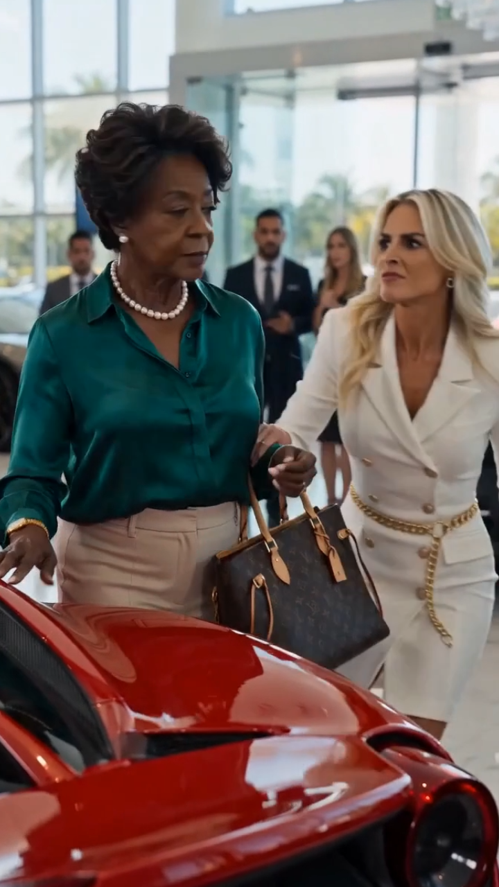She Mocked an Elderly Woman in a Luxury Showroom—Then Discovered Who Really Owned Every Car on the Floor