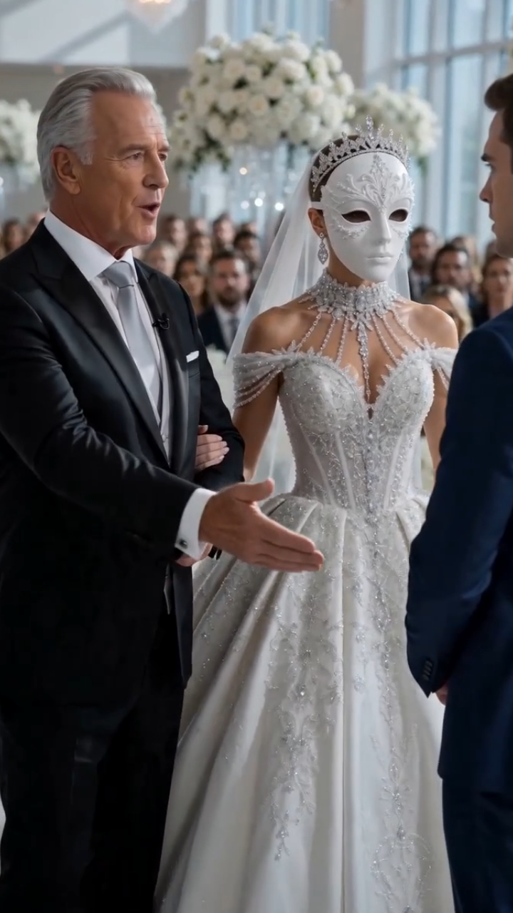 The Entire Cathedral Whispered About the Bride's Wooden Mask—Then the Groom Discovered a Truth From His Past