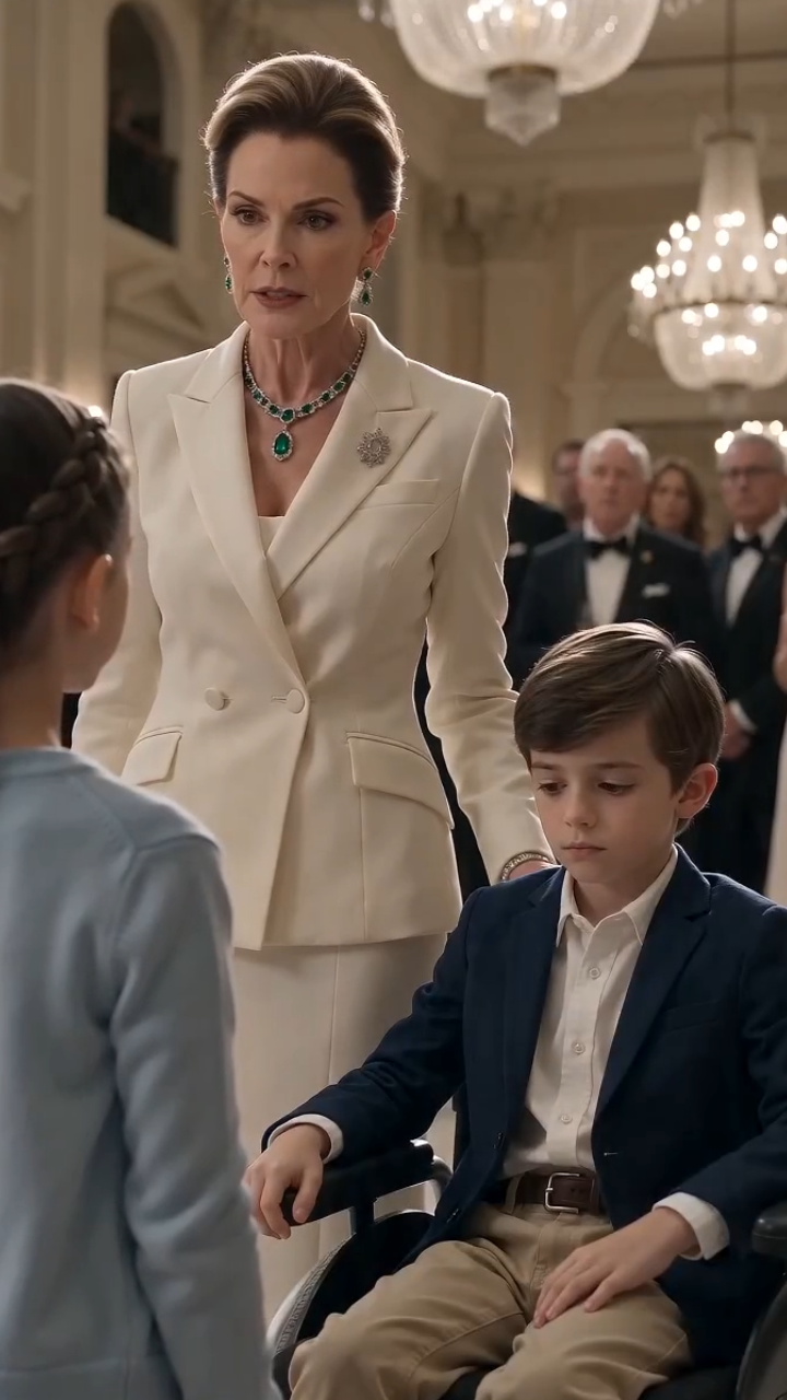 They Called Her an Intruder at a Billionaire’s Ball—Then One Sentence Made a Boy Rise From His Wheelchair