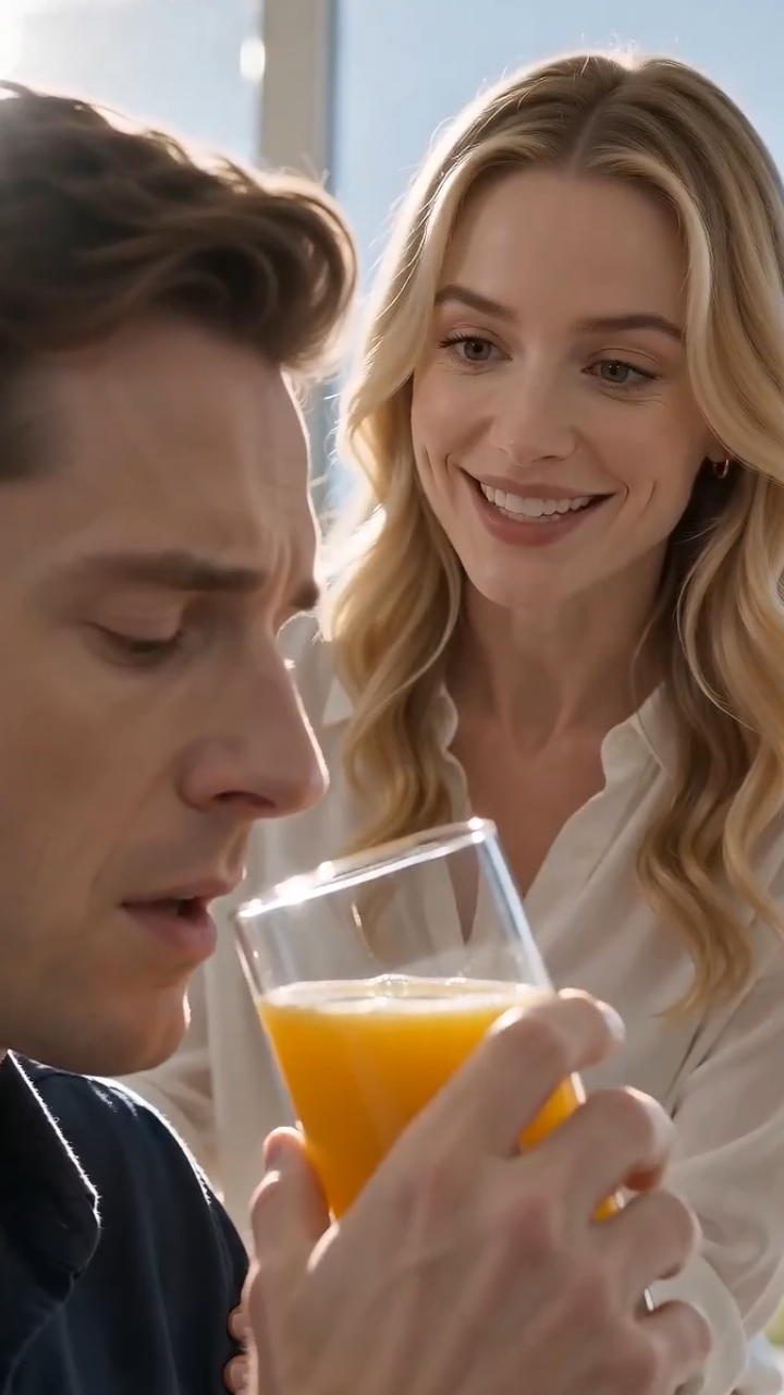 His Wife Smiled as She Handed Him Orange Juice... But the Nanny Saw the Truth First