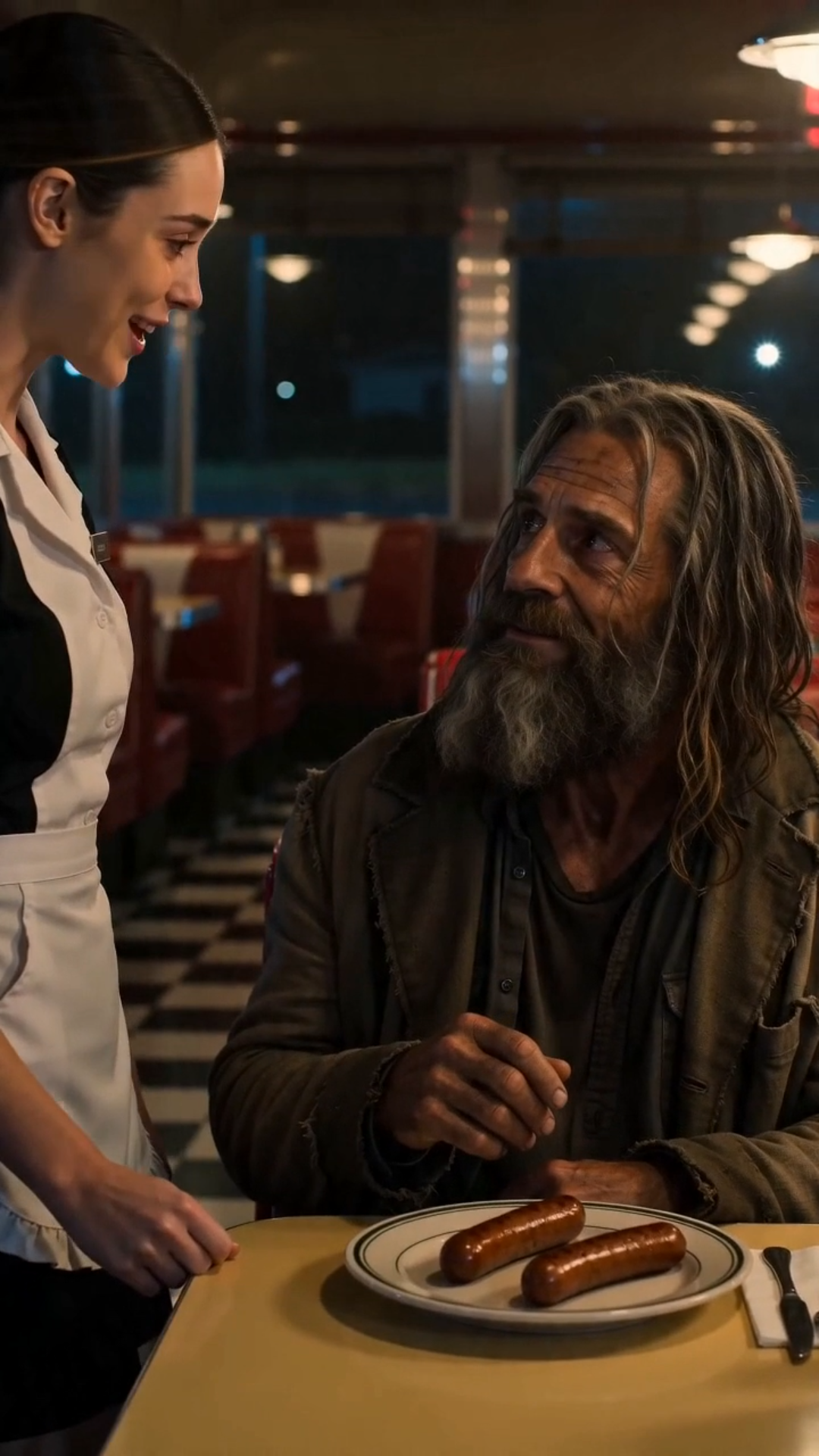 The Waitress Who Fed the Man Everyone Called Trash
