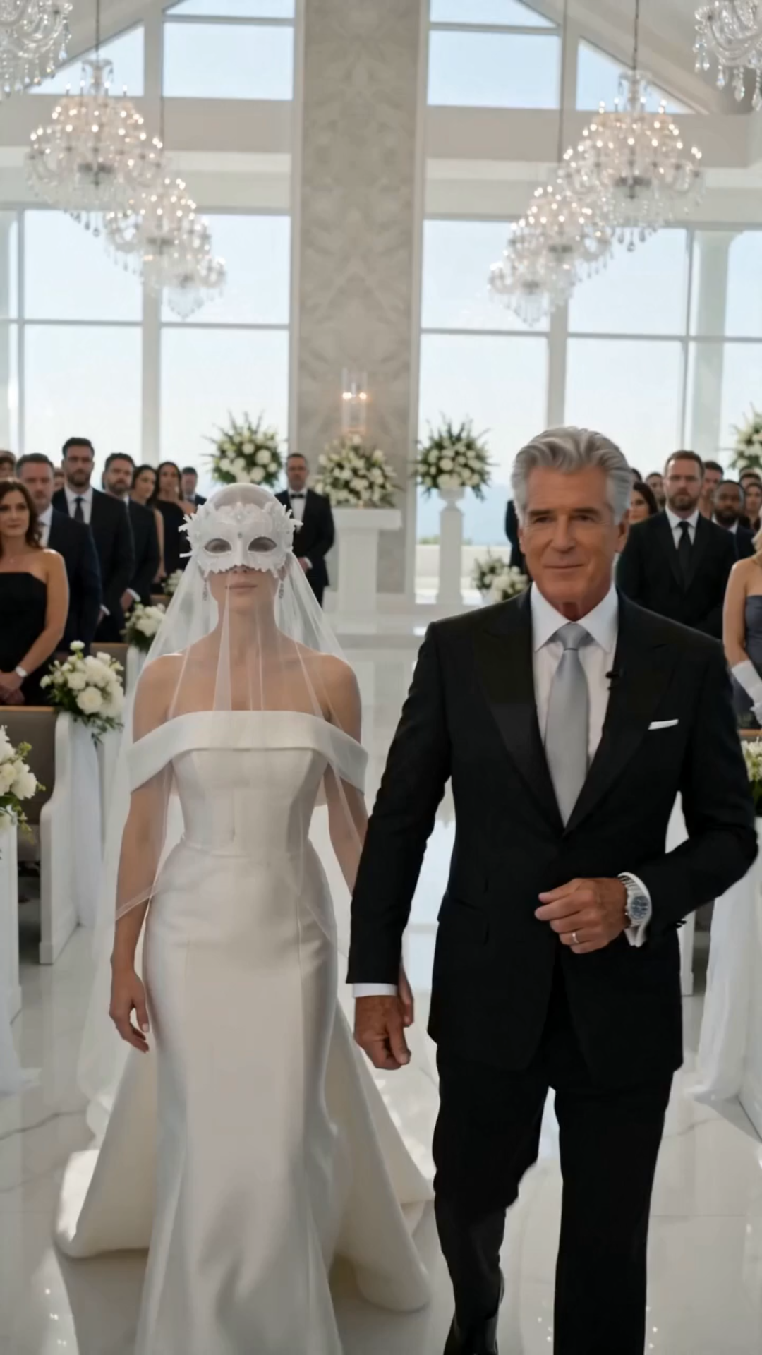 The Bride Behind the Wooden Mask