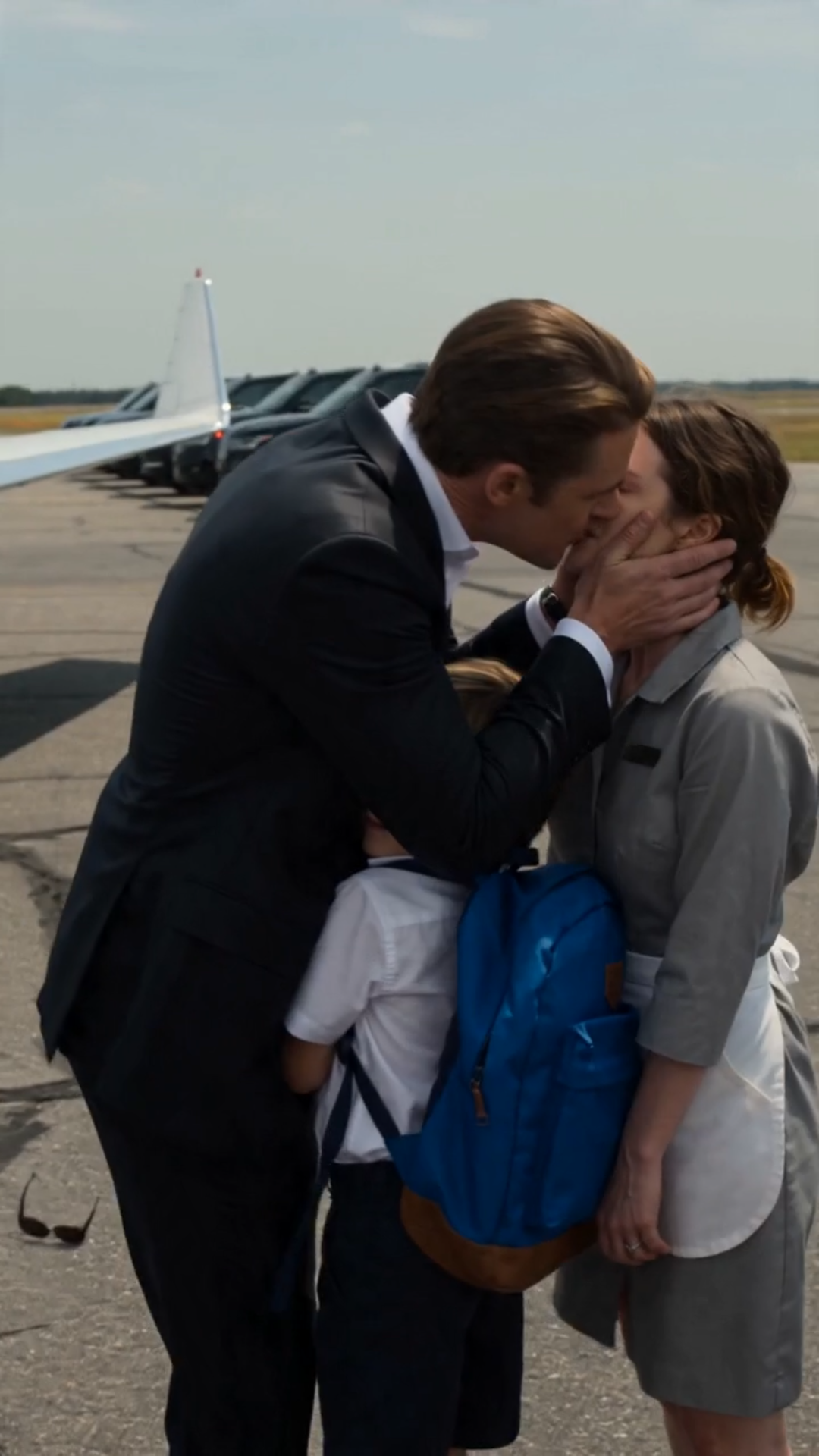 The Nanny Beside the Private Jet