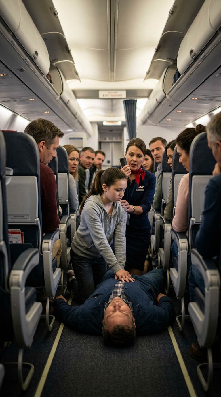 A Poor 12-Year-Old Girl Saved a Millionaire on a Plane… But What He Whispered Made Her Burst Into Tears