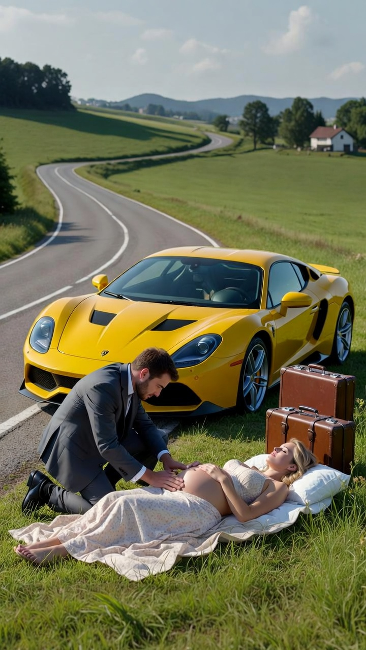 A Millionaire Pulled Over for a Pregnant Woman Left on the Road—What He Did Next Left Everyone Speechless