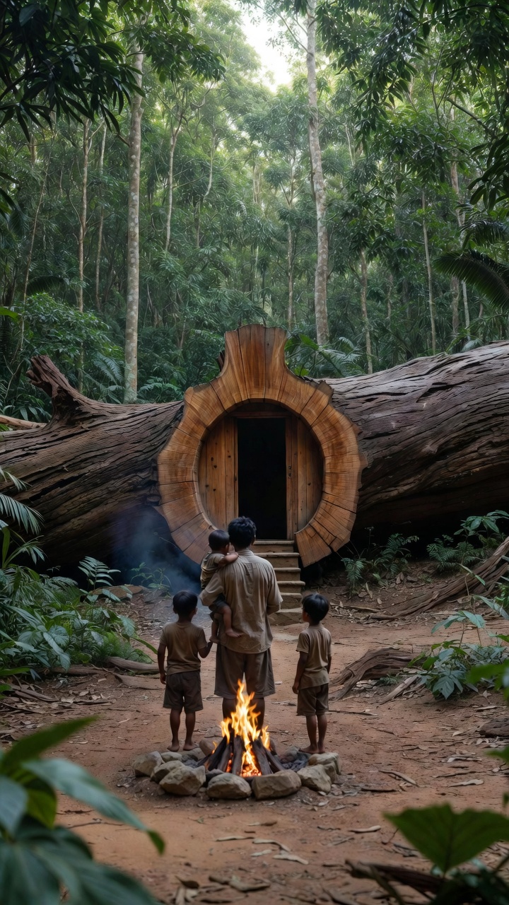 A Widowed Father and His Children Found a House Inside a Giant Tree—But What They Discovered There Changed Their Destiny Forever
