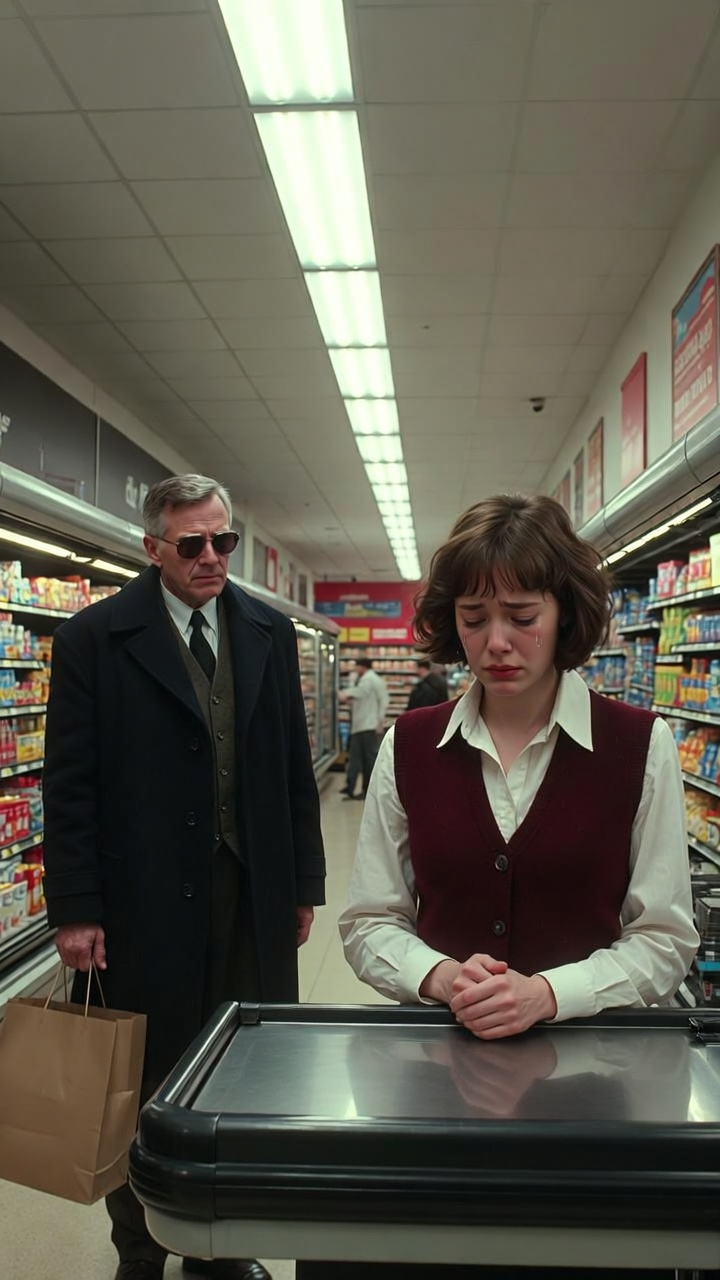She cried uncontrollably at register #4, unaware that the stranger in front of her was the owner of the empire… What happened next will give you chills. 💔✨