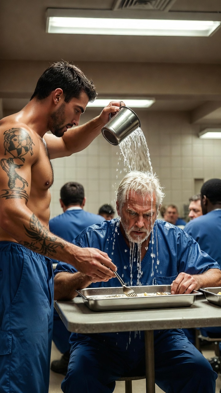 The Prison King Humiliated a Quiet Old Man—Then Two Men in Black Suits Arrived