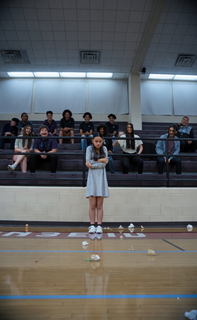 They Threw Trash at the Orphan Girl in the Gym. Then Her Father Walked In, and Nobody Laughed Again.