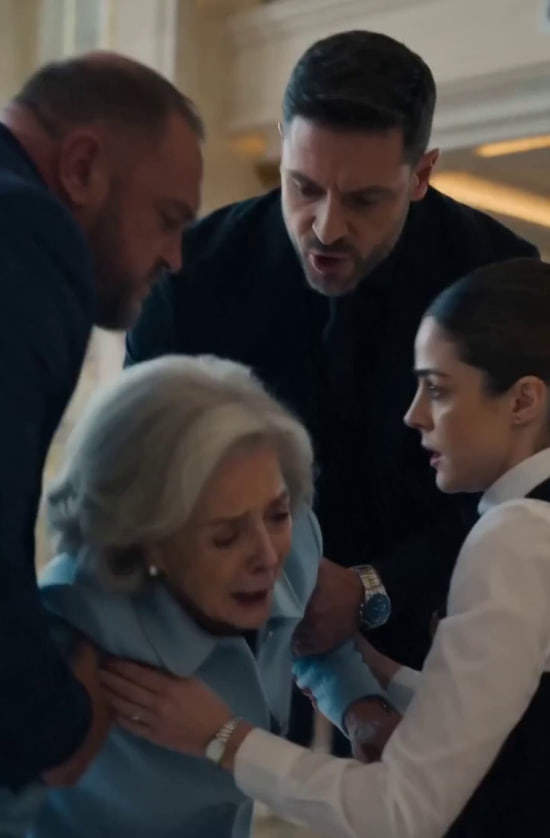 The whole lobby went silent when a waitress stepped between a millionaire’s family and the old woman they were trying to control.