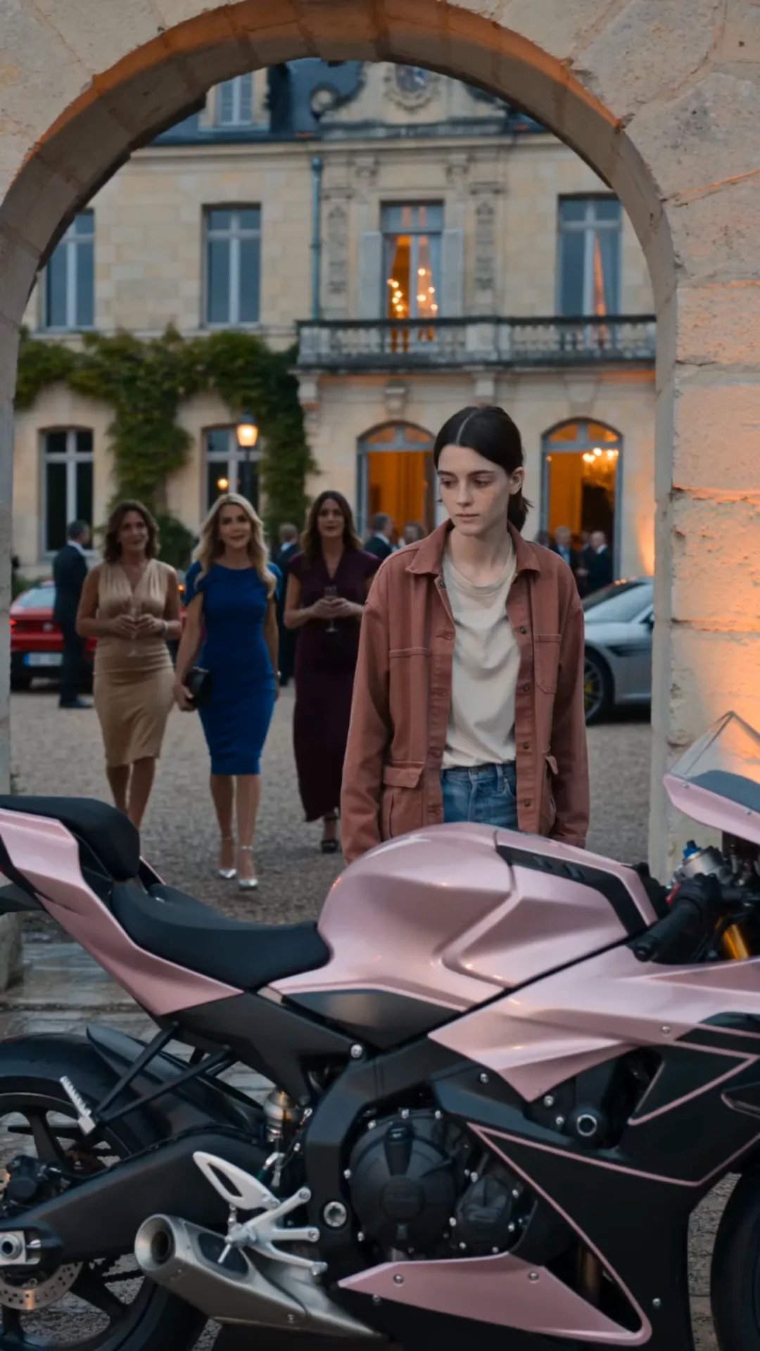 LA FILLE SOUS L’ARCHE DU CHÂTEAU